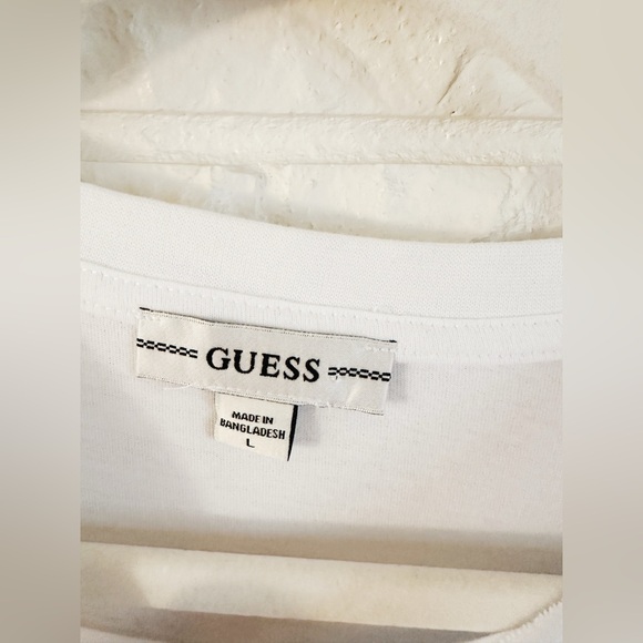 90’s Guess White Bodysuit with Silver Rhinestones - Picture 4 of 4